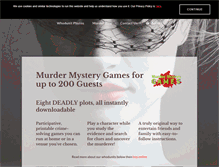 Tablet Screenshot of murdermysterygames.co.uk